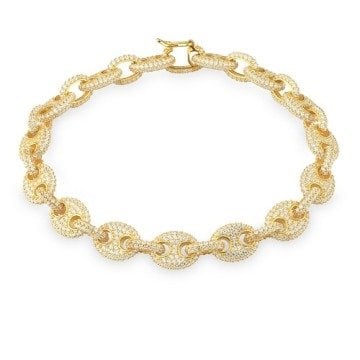 Gold Mini Button Bracelet