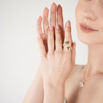Big Gold Twist Ring