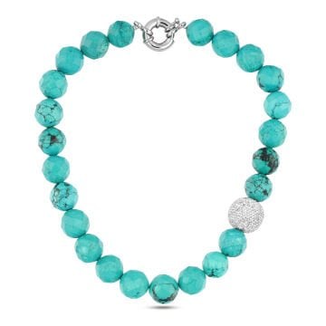 Turquoise Disco Necklace