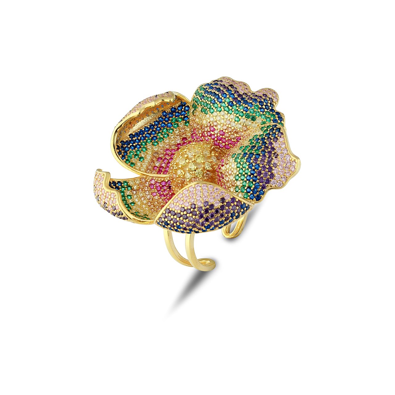 Multicolor Flora Ring