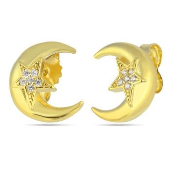 Mini Moon Earrings