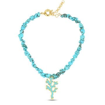 Turquoise Coral Necklace