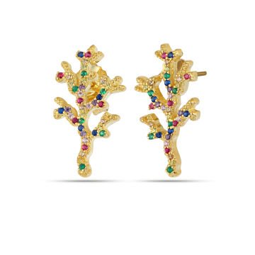 Mini Coral Earrings