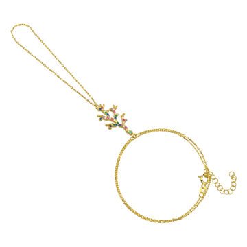 Mini Coral Hand Bracelet