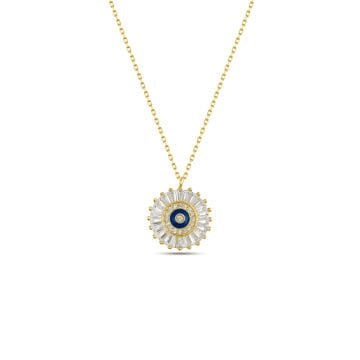 Baguette Round Necklace