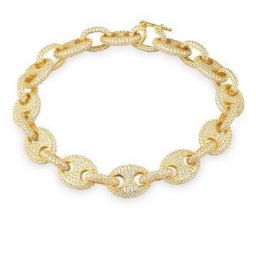 Gold Button Bracelet