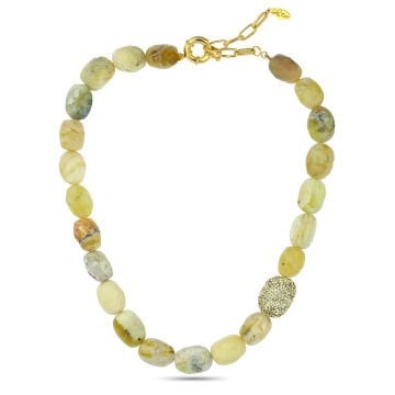 Yellow Opal Necklace