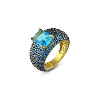 Layla Aqua Ring