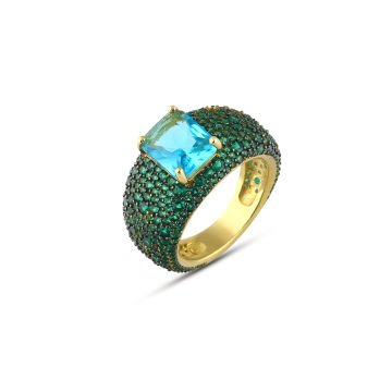 Layla Aqua Ring