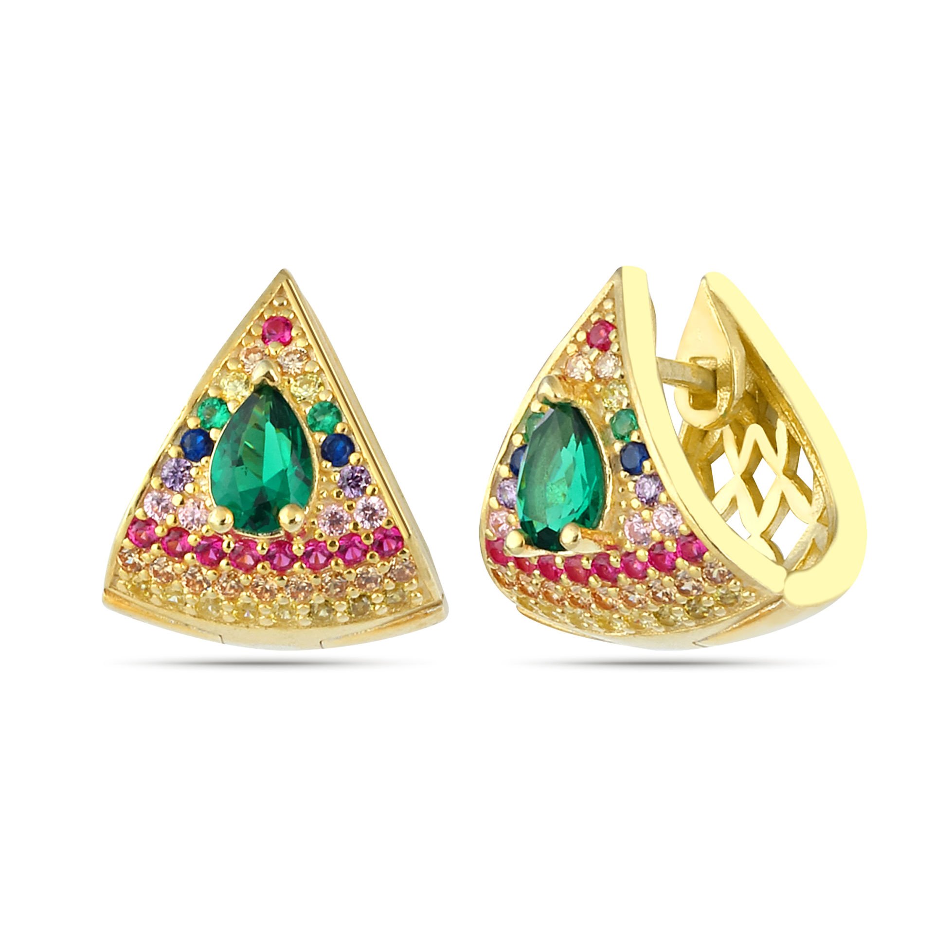 Zircon Triang Earrings