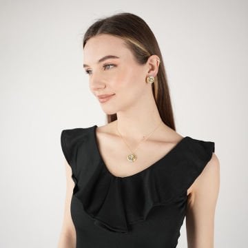 Gold Lune Earrings