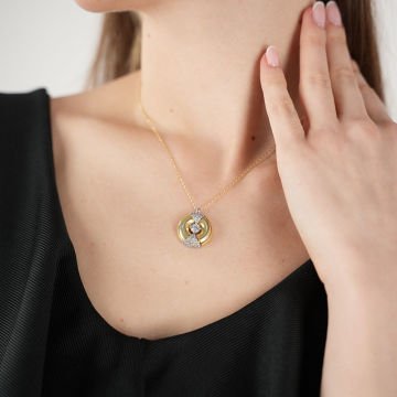 Gold Lune Necklace