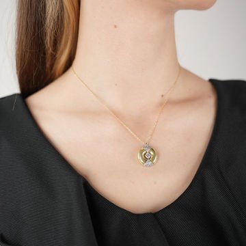 Gold Lune Necklace