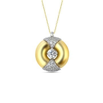 Gold Lune Necklace
