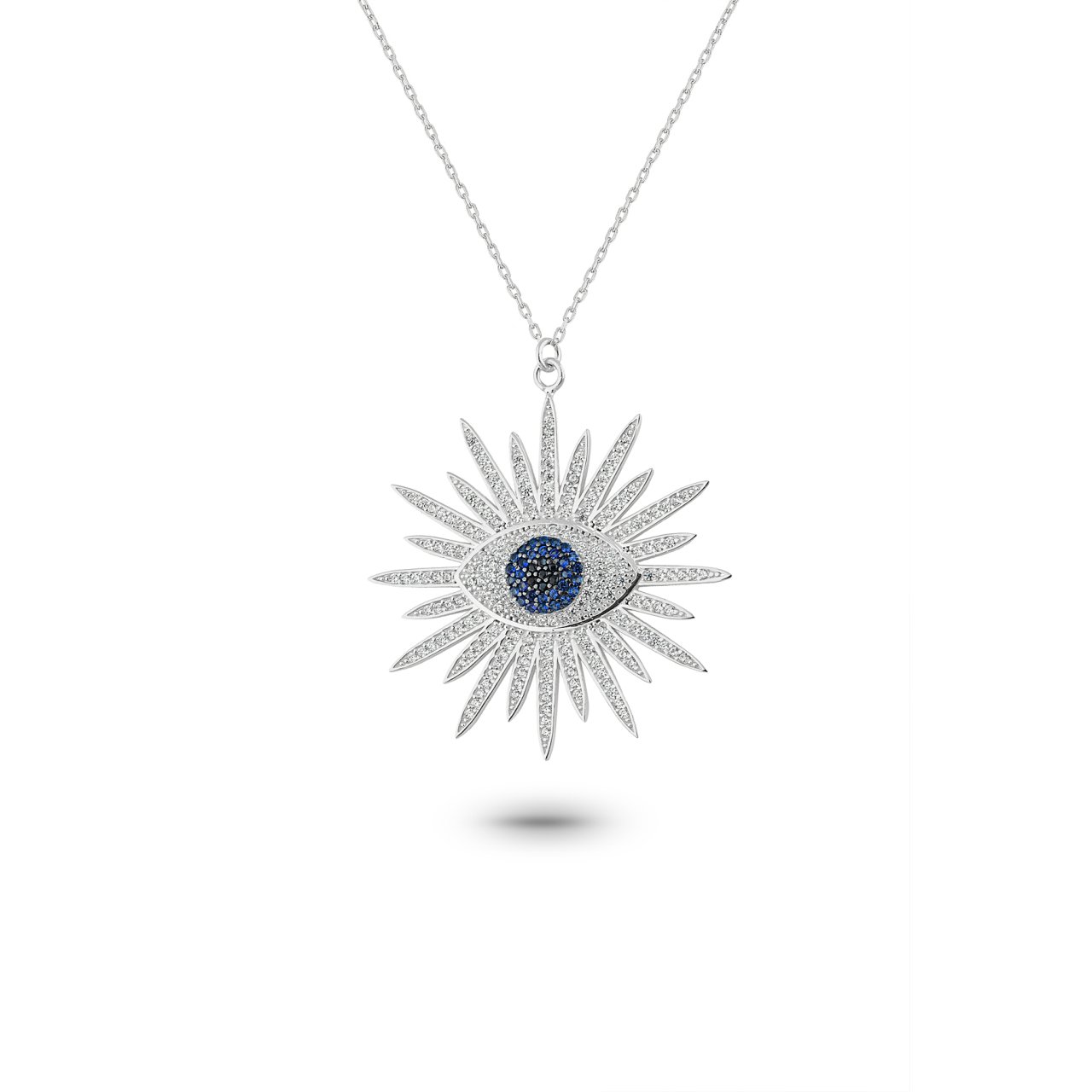 Blue Eye Sun Necklace