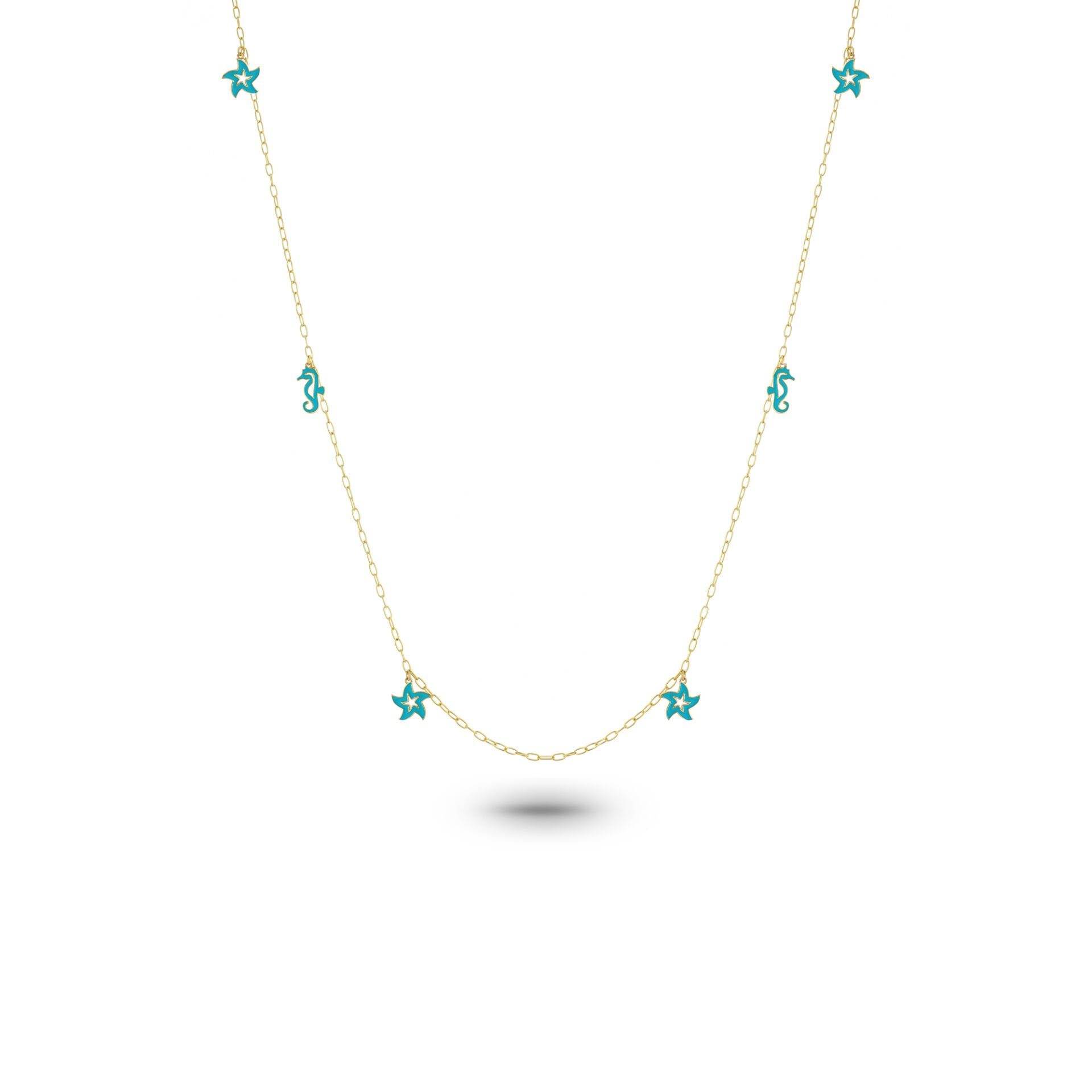 Mix Sea Star Long Necklace