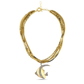 Gold Fish Necklace