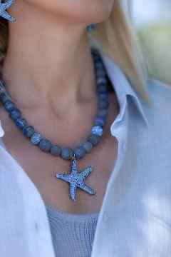 Royal Blue Star Necklace