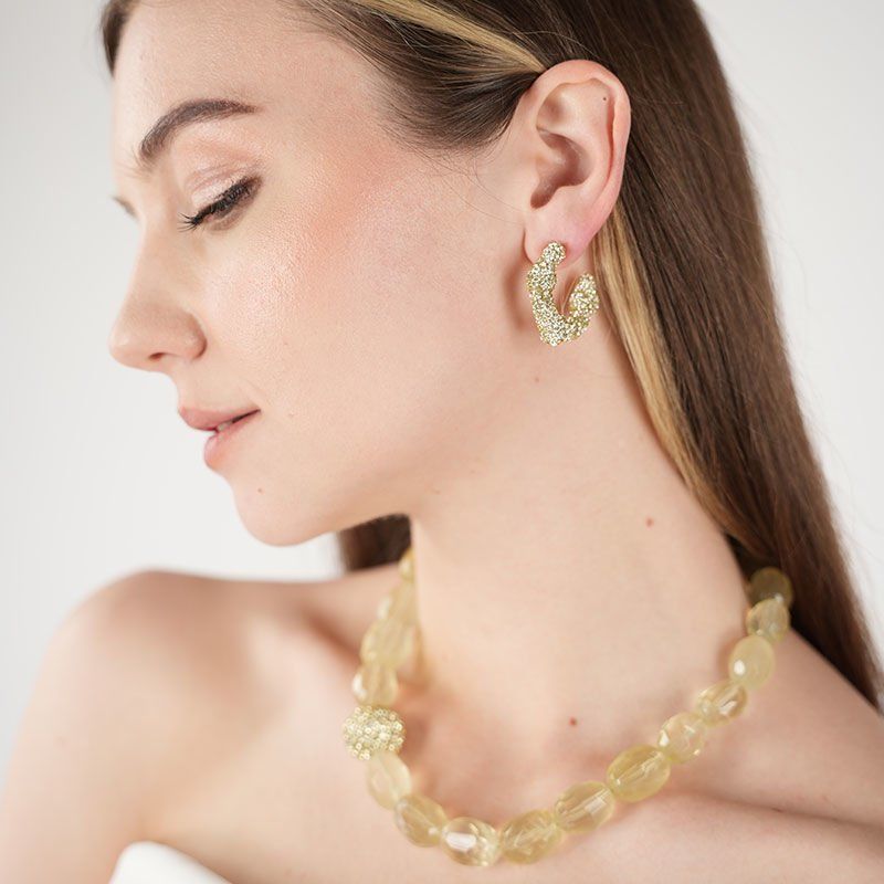 Yellow Mini Margareth Earrings