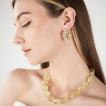 Yellow Mini Margareth Earrings