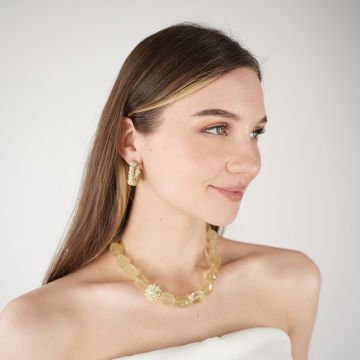 Yellow Mini Margareth Earrings