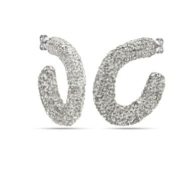Yellow Crystal Freya Hoops