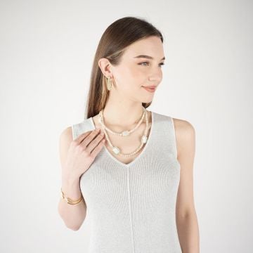 Yellow Crystal Freya Hoops