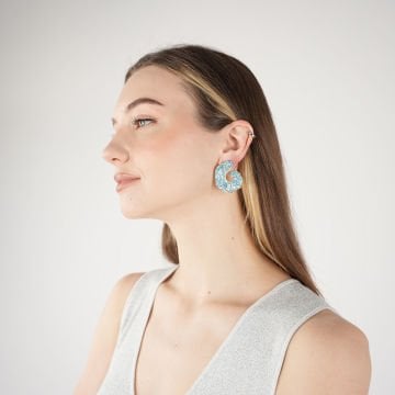 Blue Crystal Penelope Earrings