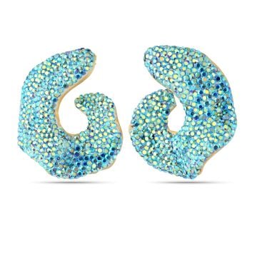 Blue Crystal Penelope Earrings