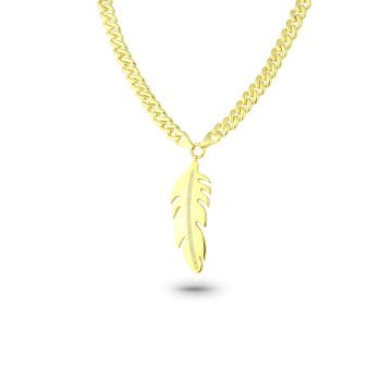 Palm Leaf Gold Chain