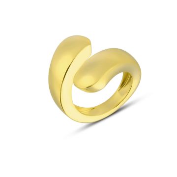 Big Silver Twist Ring