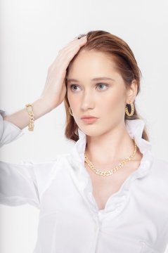 Button Chain Necklace