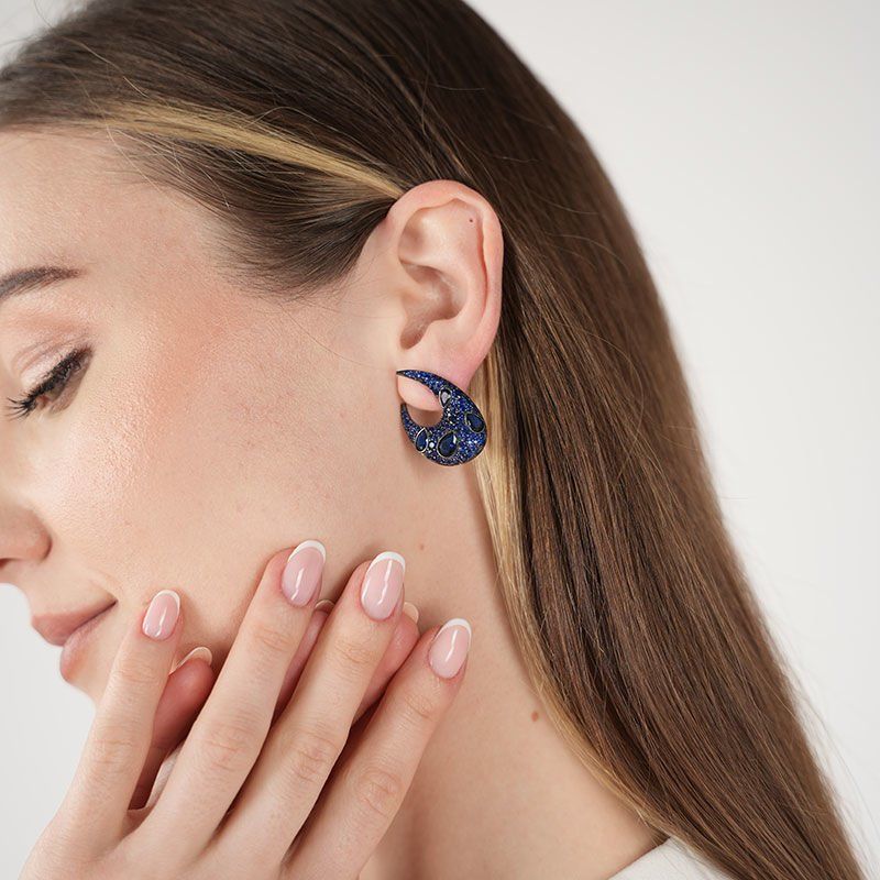 Navy Ellie Earrings