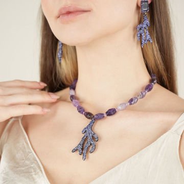 Ametist Coral Necklace