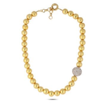 Gold Disco Necklace