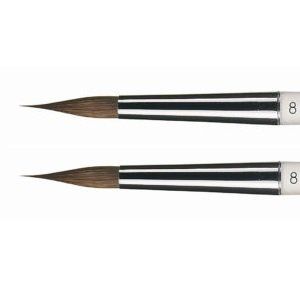 Clear Handle Brush Tips No:8 Long Type (2 Adet)