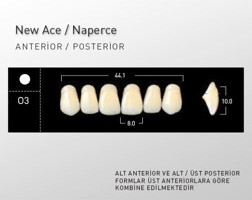 New Ace & Naperce - O3 Formu - (1 Kutu = 4 Takım)