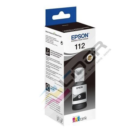 Epson T112-C13T06C14A Siyah Orjinal Mürekkep⚫