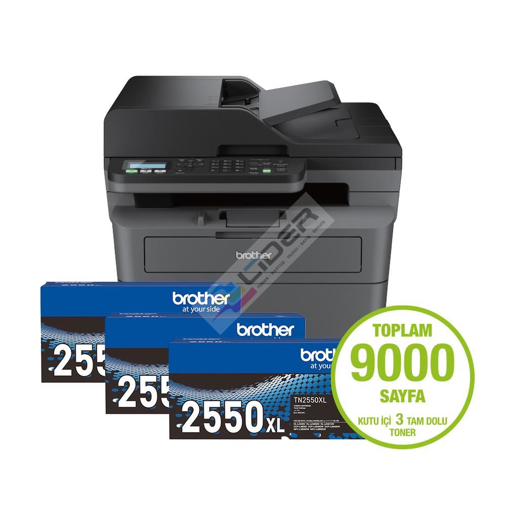 Brother MFC-L2806DW Fotokopi Tarayıcı Faks Wİ-Fİ Yazıcı