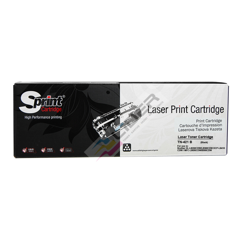 S PRINT TN-421/TN-431/TN-441/TN-461/TN-491 BLACK TONER (3K*) ⚫