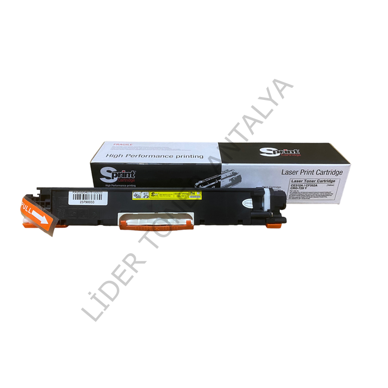 S PRINT HP CE312A (126A) / CF352A (130A) / CRG-729 YELLOW TONER