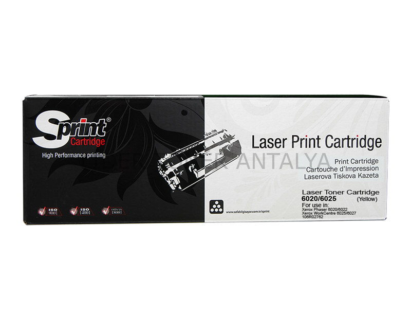 S PRINT 6020/6022/6025/6027 (106R02762) YELLOW TONER (1K*) ÇİPLİ ✅