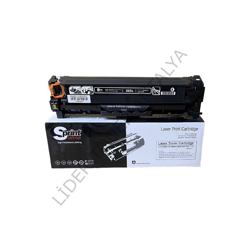 S PRINT CC530A / CE410A / CF380A / CRG-718 BLACK TONER (3.5K*)