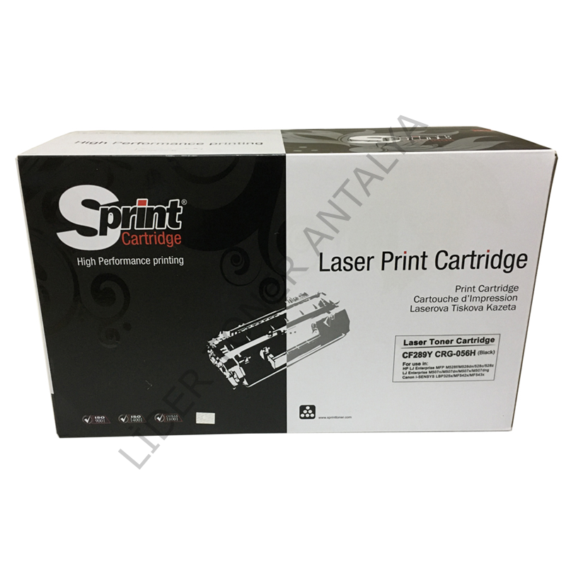 S PRINT CF289Y / CRG-056H TONER-ÇİPSİZ (21K*)⛔