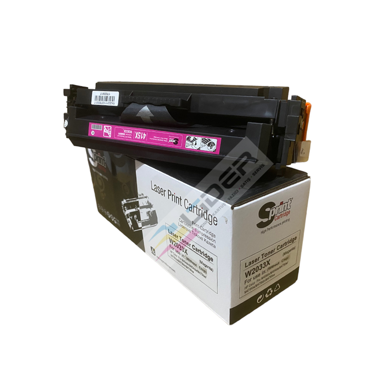 S PRINT HP W2033X (415X) CANON CRG-055H MAGENTA TONER - ÇİPSİZ⛔(6k*)