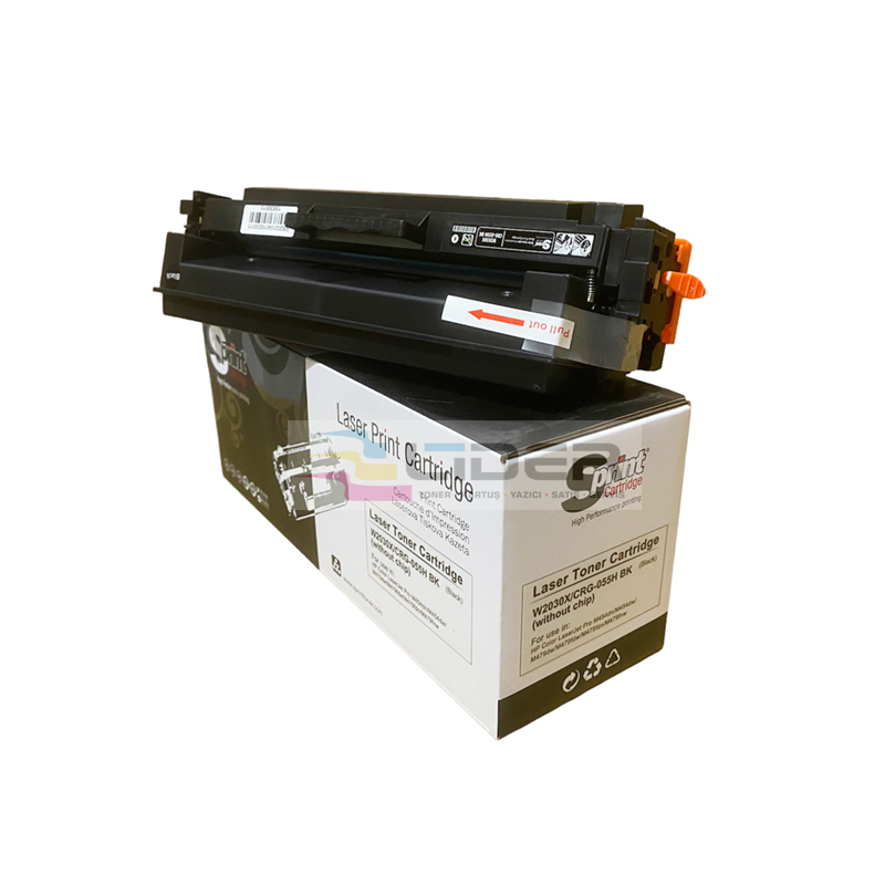 S PRINT HP W2030X (415X) CANON CRG-055H BLACK TONER - ÇİPSİZ (7.5K*)⛔