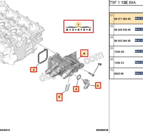TERMOSTAT 1.2CC 110/130HP