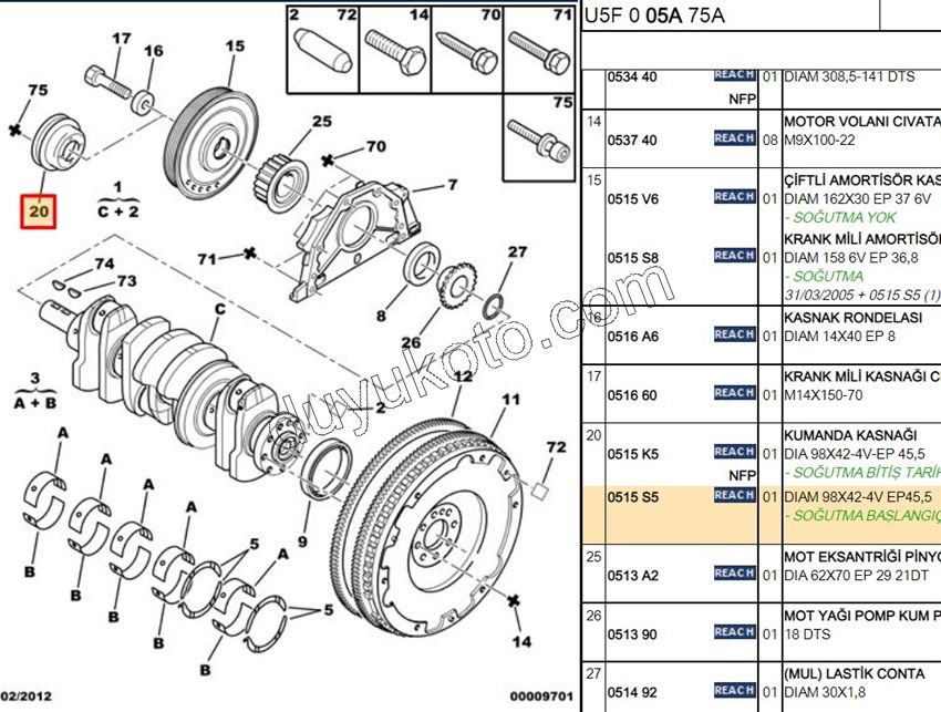 KASNAK KLIMA KRANK SAC DW12
