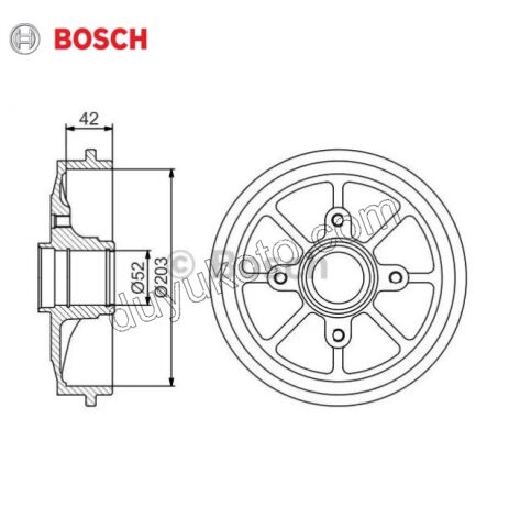 Arka Fren Kampanası P206 P206+ P1007 ( Rulmanlı SENS+ )
