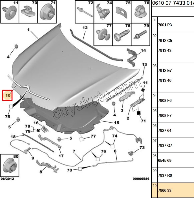 ARMA ON MOTOR KAPUT C53 X7